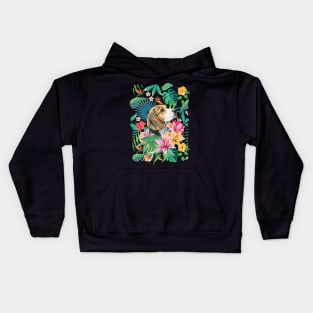 Tropical Beagle Kids Hoodie